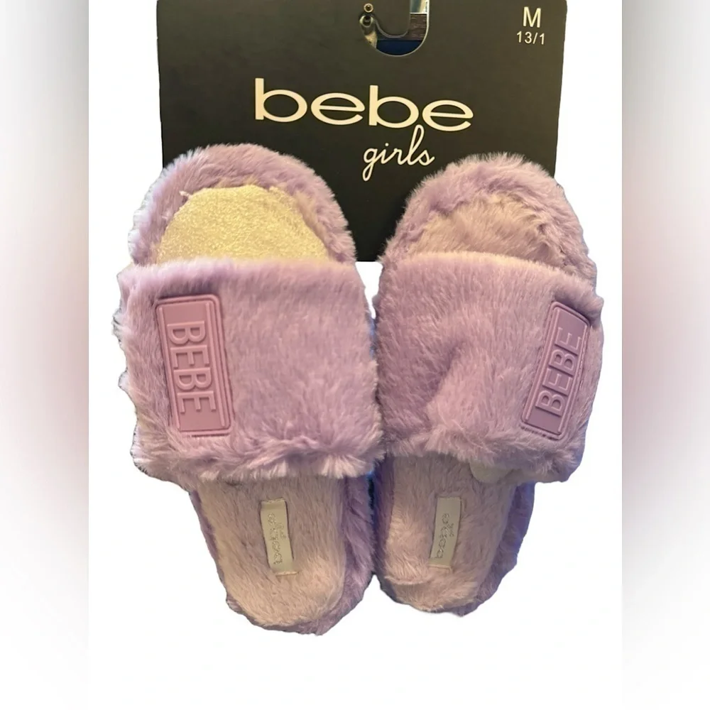 bebe | Girls Lilac Slippers (Sz 13/1)